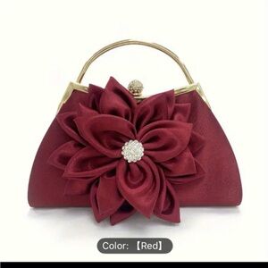 Elegant Red Evening Clutch